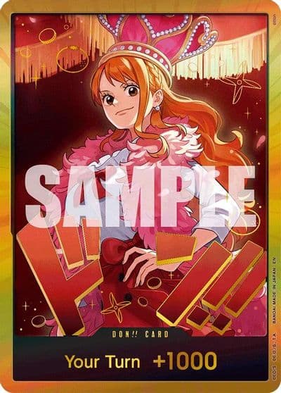 DON Card Nami Gold Extra Booster: One Piece Heroines Edition One Piece card