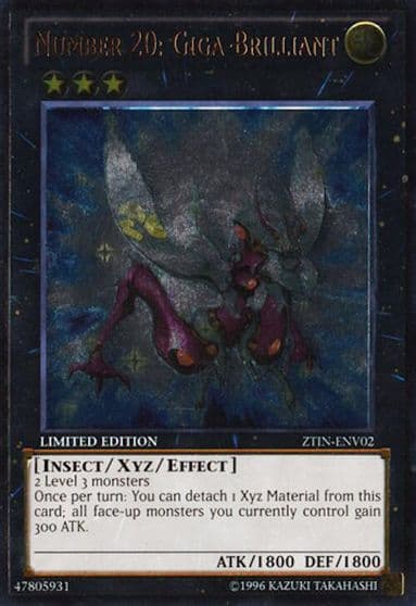 Number 20 Giga Brilliant UTR 2013 Zexal Collection Tin Yu-Gi-Oh! card