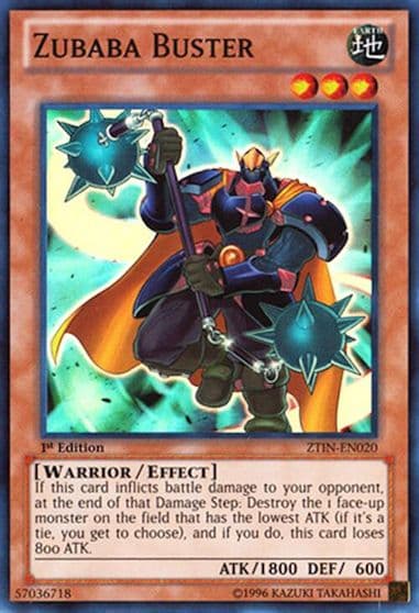 Zubaba Buster 2013 Zexal Collection Tin Yu-Gi-Oh! card