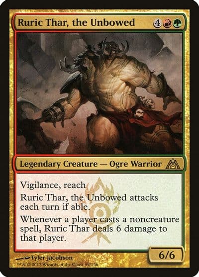 Ruric Thar the Unbowed Dragon's Maze Magic card