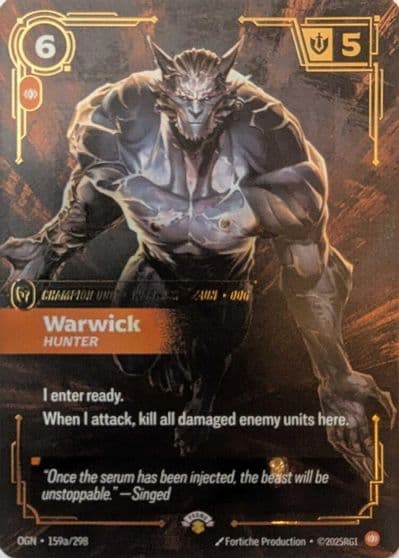 Warwick Hunter Riftbound Promotional Cards Riftbound card