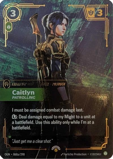 Caitlyn Patrolling Riftbound Promotional Cards Riftbound card