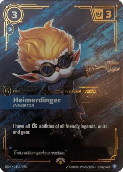 Heimerdinger Inventor Riftbound Promotional Cards Riftbound card