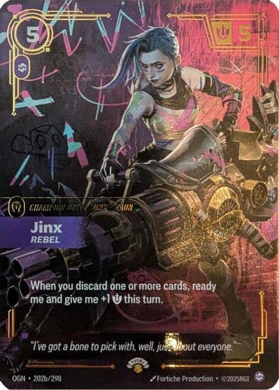Jinx Rebel Riftbound Promotional Cards Riftbound card