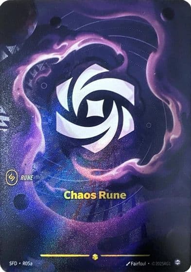 Chaos Rune R05a Spiritforged Riftbound card