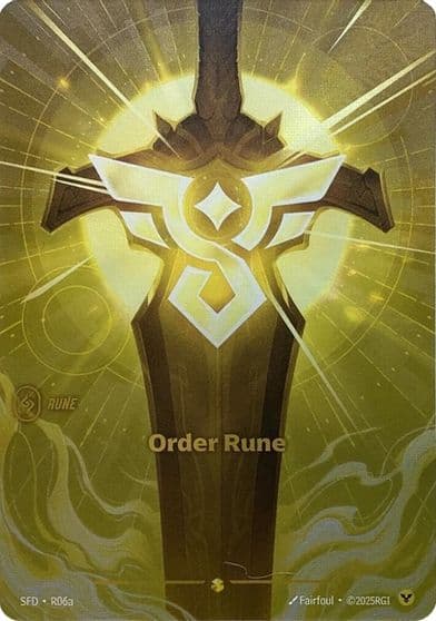 Order Rune R06a Spiritforged Riftbound card