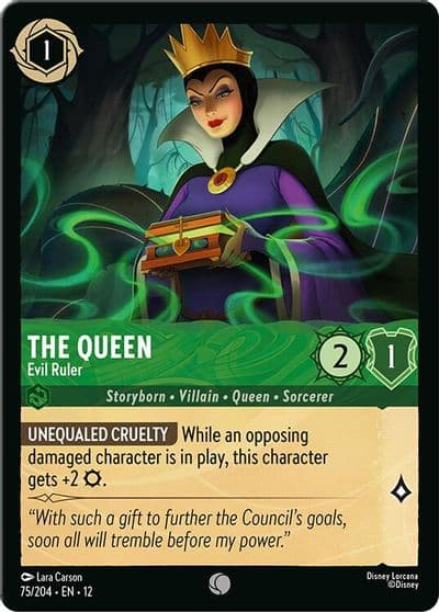The Queen Evil Ruler Wilds Unknown Lorcana card