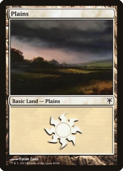 Plains 40 Duel Decks: Sorin vs. Tibalt Magic card