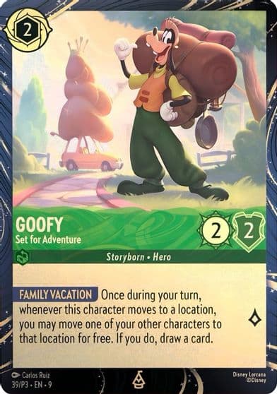 Goofy Set for Adventure Disney Lorcana Promo Cards Lorcana card