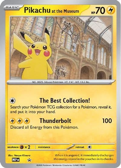 Pikachu at the Museum Jumbo Cards Pokemon card