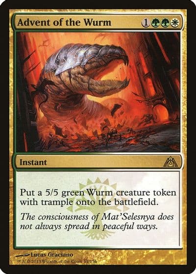 Advent of the Wurm Dragon's Maze Magic card
