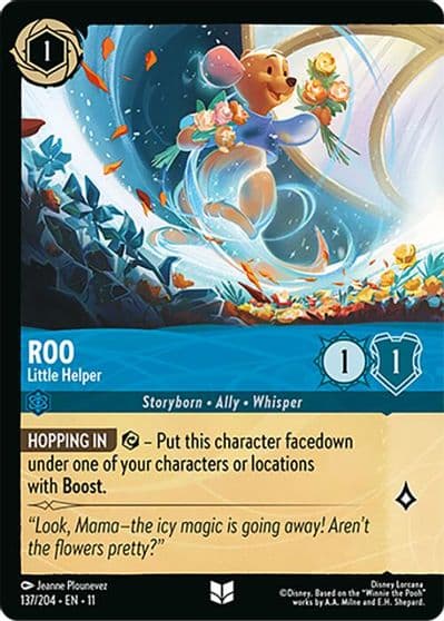 Roo Little Helper Foil Winterspell Lorcana card