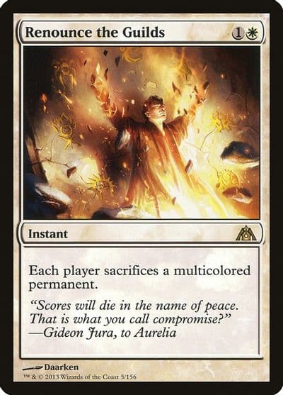 Renounce the Guilds Dragon's Maze Magic card