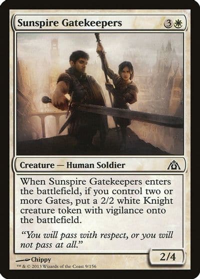 Sunspire Gatekeepers Dragon's Maze Magic card