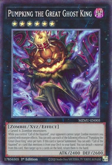 Pumpking the Great Ghost King Collectors Rare Maze of Muertos Yu-Gi-Oh! card