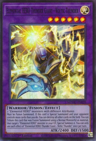 Elemental HERO Thunder Giant Voltic Thunder Maze of Muertos Yu-Gi-Oh! card