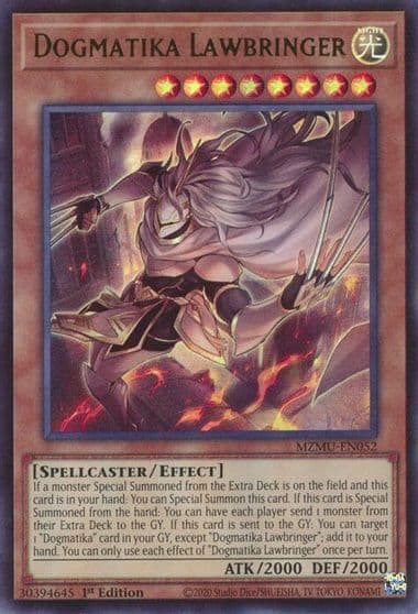 Dogmatika Lawbringer Maze of Muertos Yu-Gi-Oh! card