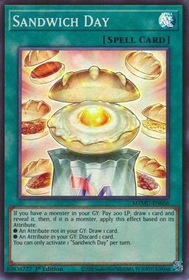 Sandwich Day Maze of Muertos Yu-Gi-Oh! card