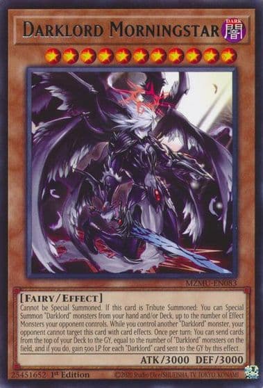 Darklord Morningstar Maze of Muertos Yu-Gi-Oh! card