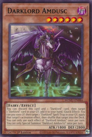 Darklord Amdusc Maze of Muertos Yu-Gi-Oh! card
