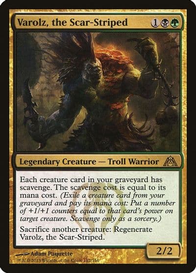 Varolz the Scar Striped Dragon's Maze Magic card
