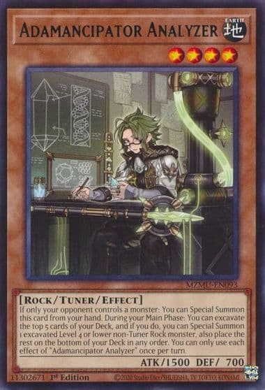 Adamancipator Analyzer Maze of Muertos Yu-Gi-Oh! card