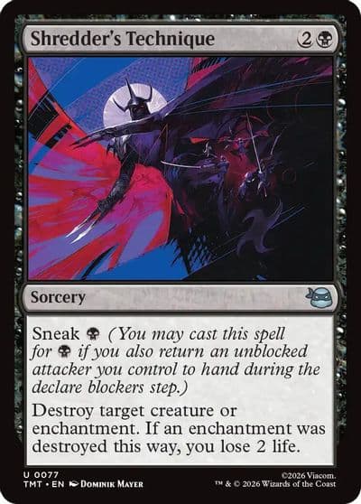 Shredders Technique Teenage Mutant Ninja Turtles Magic card