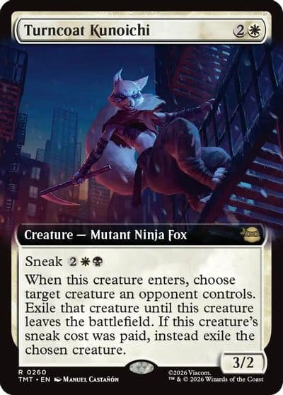 Turncoat Kunoichi Extended Art Teenage Mutant Ninja Turtles Magic card