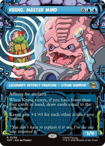 Krang Master Mind Showcase Teenage Mutant Ninja Turtles Magic card