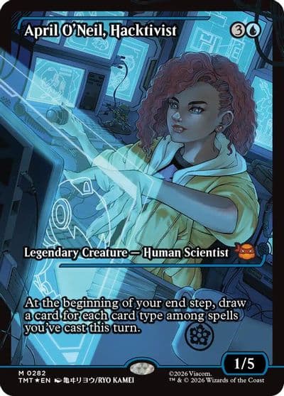 April ONeil Hacktivist 0282 Showcase Teenage Mutant Ninja Turtles Magic card