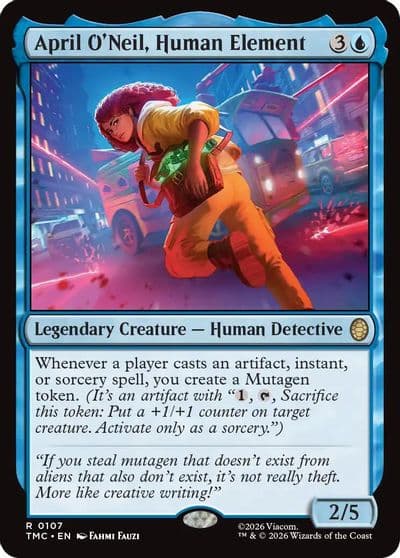 April ONeil Human Element Commander: Teenage Mutant Ninja Turtles Magic card
