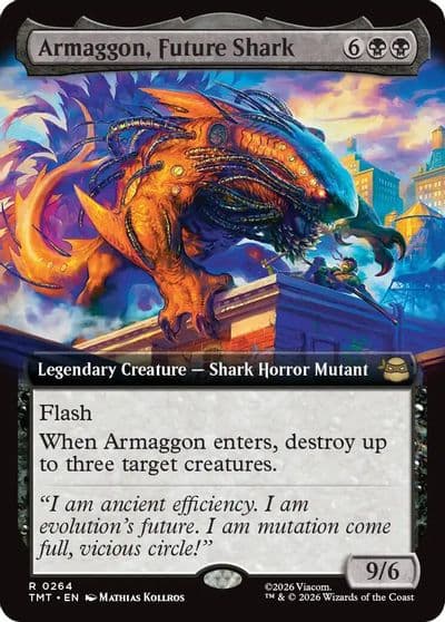 Armaggon Future Shark Extended Art Teenage Mutant Ninja Turtles Magic card