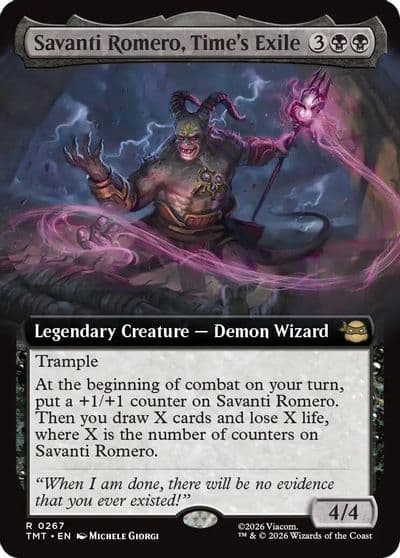Savanti Romero Times Exile Extended Art Teenage Mutant Ninja Turtles Magic card