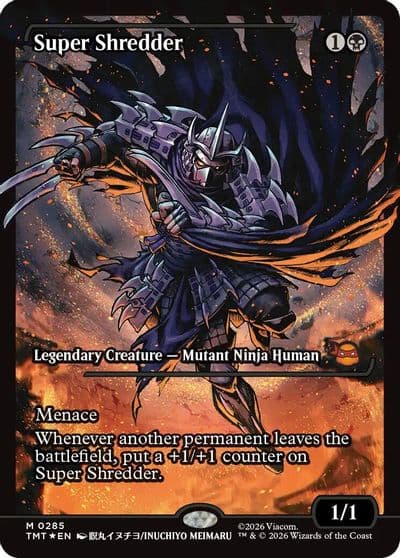 Super Shredder Showcase Teenage Mutant Ninja Turtles Magic card