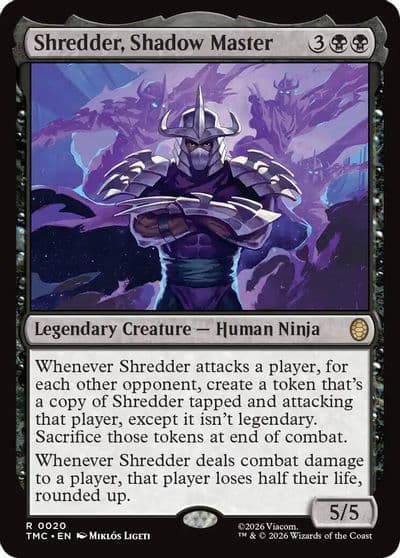 Shredder Shadow Master Commander: Teenage Mutant Ninja Turtles Magic card