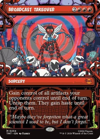 Broadcast Takeover Showcase Teenage Mutant Ninja Turtles Magic card
