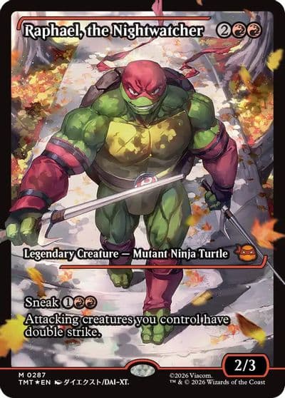 Raphael the Nightwatcher Showcase Teenage Mutant Ninja Turtles Magic card
