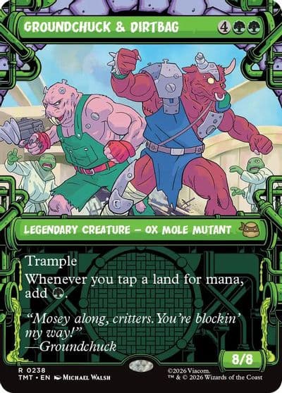 Groundchuck and Dirtbag Showcase Teenage Mutant Ninja Turtles Magic card