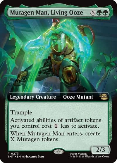 Mutagen Man Living Ooze Extended Art Teenage Mutant Ninja Turtles Magic card