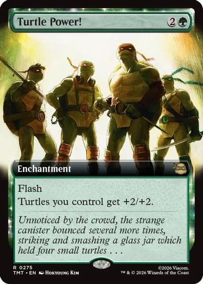 Turtle Power Extended Art Teenage Mutant Ninja Turtles Magic card