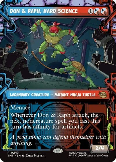 Don and Raph Hard Science Showcase Teenage Mutant Ninja Turtles Magic card
