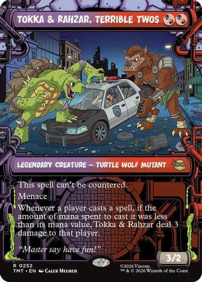 Tokka and Rahzar Terrible Twos Showcase Teenage Mutant Ninja Turtles Magic card