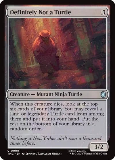 Definitely Not a Turtle Commander: Teenage Mutant Ninja Turtles Magic card