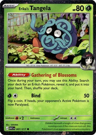 Erika's Tangela (Cosmo Holo) Miscellaneous Cards & Products Pokemon card