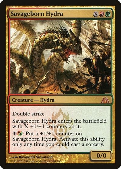 Savageborn Hydra Dragon's Maze Magic card