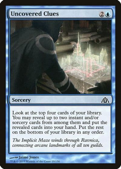 Uncovered Clues Dragon's Maze Magic card
