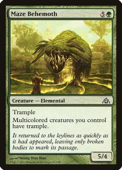 Maze Behemoth Dragon's Maze Magic card