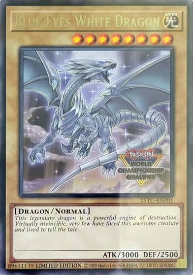 Blue Eyes White Dragon World Championship Qualifier Yu-Gi-Oh! Championship Series 2025 Prize Cards Yu-Gi-Oh! card
