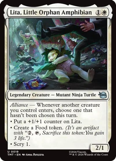Lita Little Orphan Amphibian Teenage Mutant Ninja Turtles Magic card