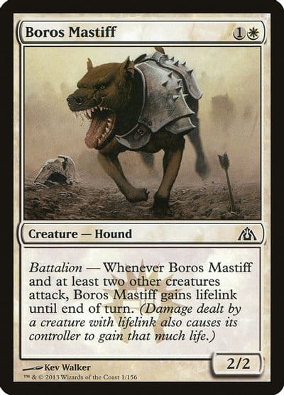 Boros Mastiff Dragon's Maze Magic card